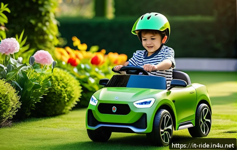 승용완구 최신 모델 - A modern electric toy car for children designed with lightweight reinforced plastic and aluminum bod...